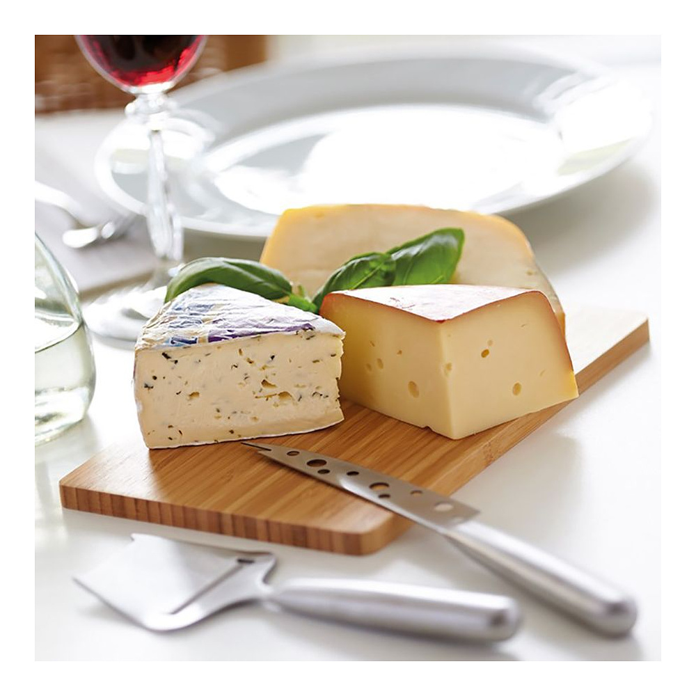 Набор для сыра "Fresco", коричневый, серебристый - 2