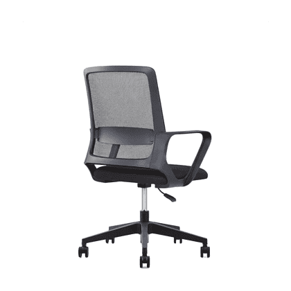 Кресло для персонала SitZone "U-0385 PL", ткань, пластик, черный, 2 шт/упак - 4