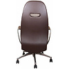 Кресло для руководителя "Бюрократ ZEN", кожа, алюминий, коричневый - 4