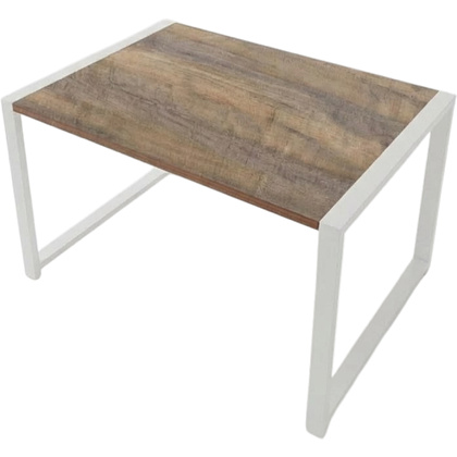 Стол журнальный ALLERD RION, белый муар, Австралийское дерево