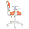 Кресло "Бюрократ CH-W356AXSN", ткань, пластик, оранжевый - 3