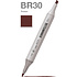 Маркер художественный "Brushmarker", двухсторонний, BR30 бордо
