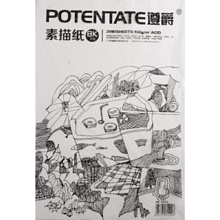 Бумага для рисования "Potentate", 160 г/м2, 54х78.7 см, натуральный белый