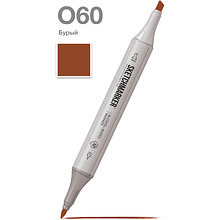 Маркер художественный "Brushmarker", двухсторонний, O60 бурый