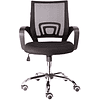 Кресло для персонала "EVERPROF EP-696", ткань, сетка, хром, черный - 2