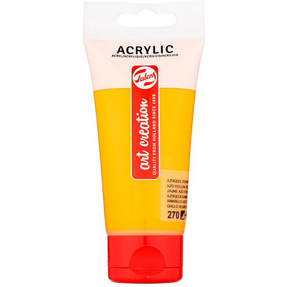 Краски акриловые "Talens art creation", 270 желтый AZO темный, 75 мл, туба