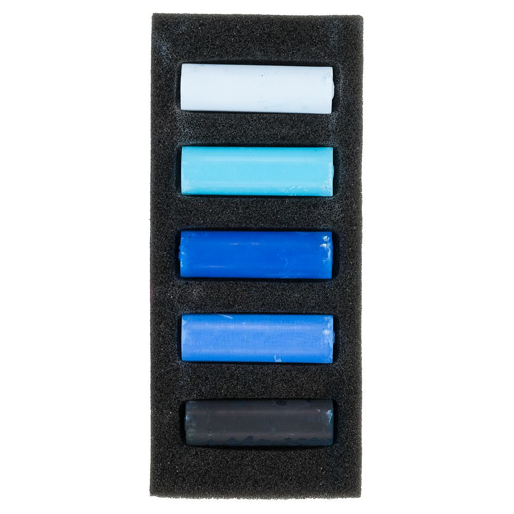 Набор мягкой пастели "Rembrandt Half Pastel", 5 цветов, темные синие - 2