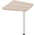 Коллекция Баден Стол приставной Б-366.1 мет. опора, 762х664х750 мм, сонома