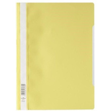 Папка-скоросшиватель с прозрачной обложкой "Durable", A4, желтый