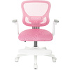 Кресло детское Бюрократ Burokids 3, сетка, ткань, пластик, корпус белый, подставка для ног, розовый - 7