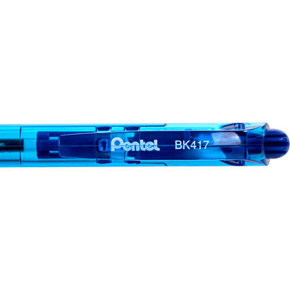 Ручка шариковая автоматическая "BK417", 0.7 мм, синий, стерж. синий - 5