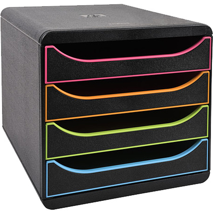 Блок из 4 лотков закрытый "BlackOffice Big Box Plus", 347x278x267 мм