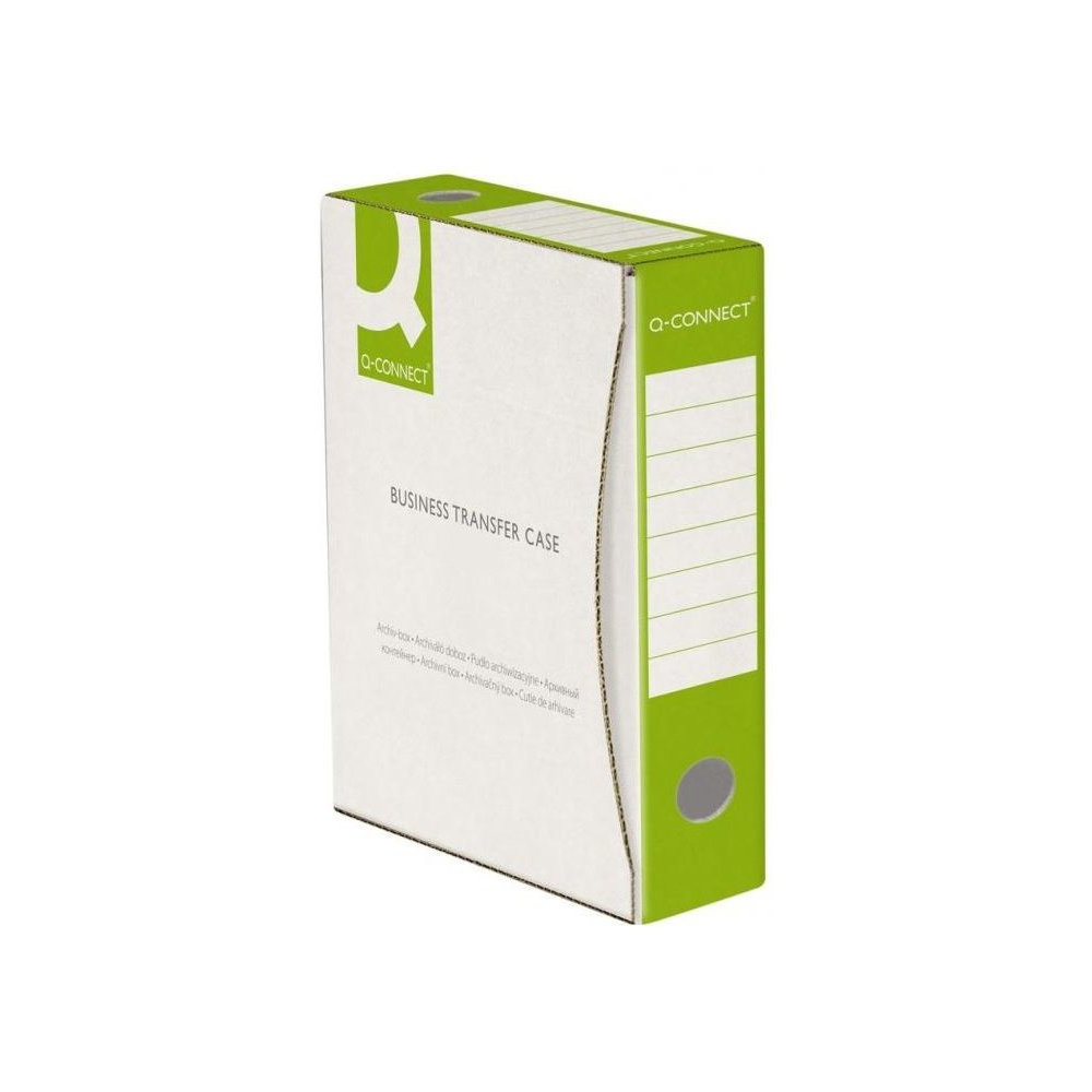 Коробка архивная "Q-Connect", 100x339x298 мм, зеленый