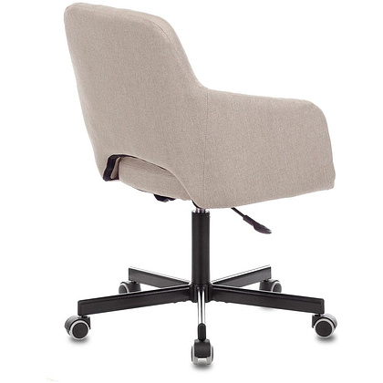 Кресло для персонала Бюрократ "CH-380M", металл, ткань, миндальный капучино - 4