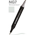 Маркер перманентный двусторонний "Sketchmarker Brush", NG7 нейтральный серый 7