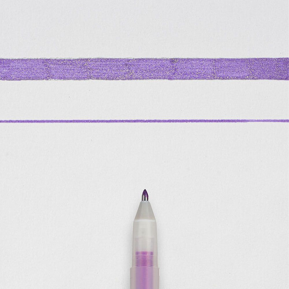 Ручка гелевая "Gelly Roll Stardust", 0.5 мм, прозрачный, стерж. розовый - 2