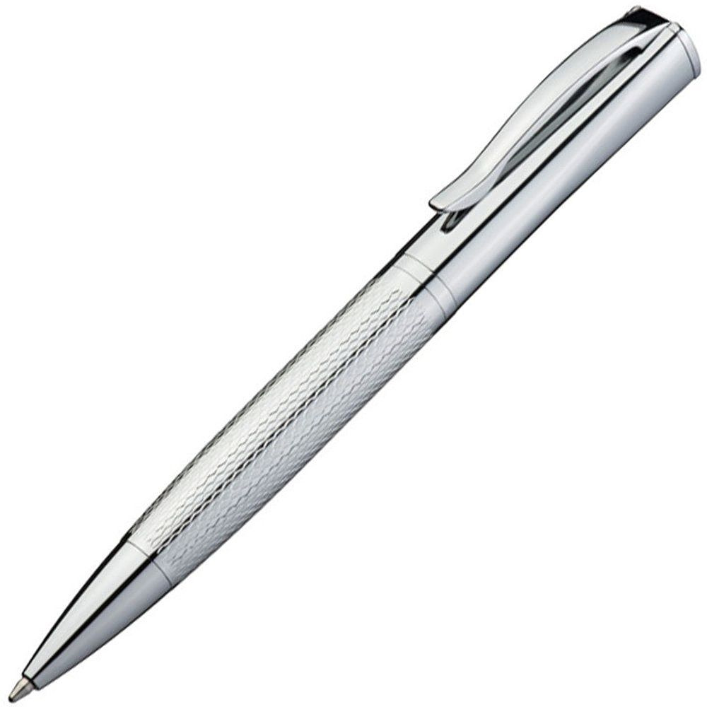 Ручка шариковая автоматическая "EASY GIFTS Chester", 0.7 мм, серебристый, стерж. синий