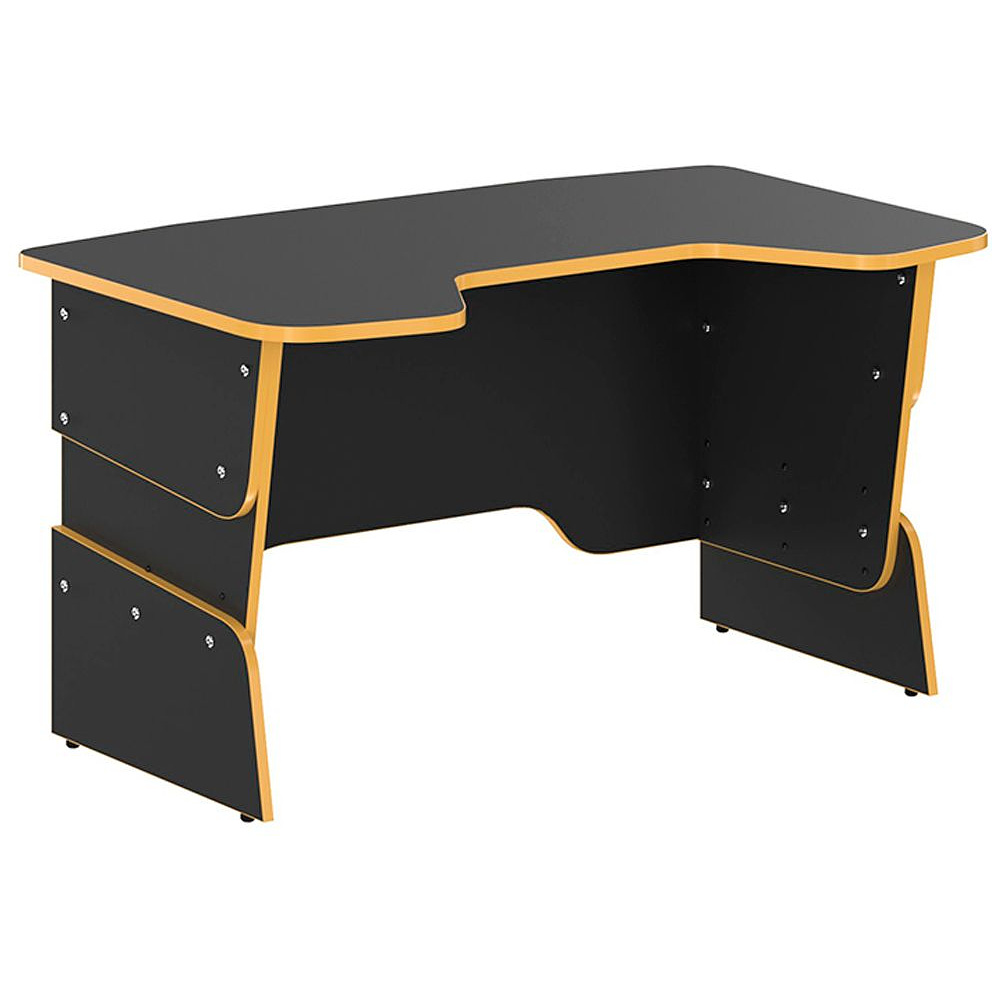 Стол компьютерный игровой "Skill STG 1385", антрацит, желтый