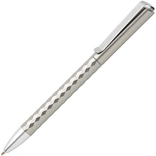 Ручка шариковая автоматическая Xindao "X3.1", 1.0 мм, серый, серебристый, стерж. синий