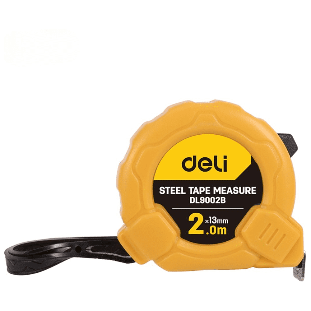 Рулетка Deli YS EDL9002B, 2 м х 13 мм, желтый, черный