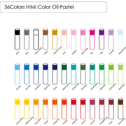 Пастель масляная "Himi Miya", 36 цветов - 6