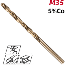 Сверло по металлу Deli RS EDH-MHZ035-E2, 3.5 мм, DIN 338, HSCo 5%