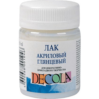 Лак акриловый "Decola", глянцевый, 50 мл