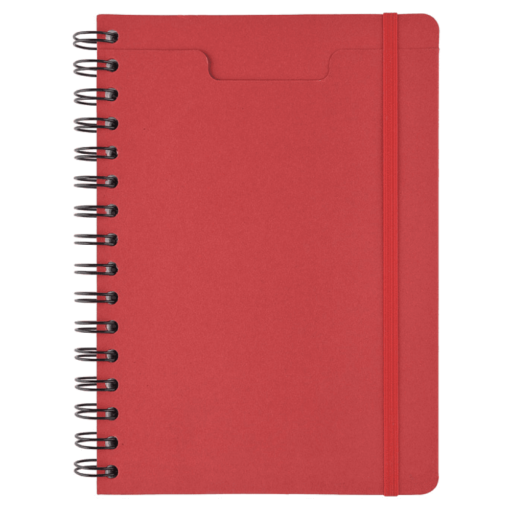 Ежедневник недатированный на гребне "Pragmatic", А5, красный - 2