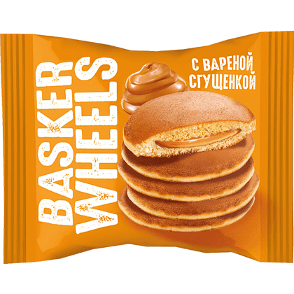 Панкейк "Basker Wheels" с вареной сгущенкой, 36 гр 