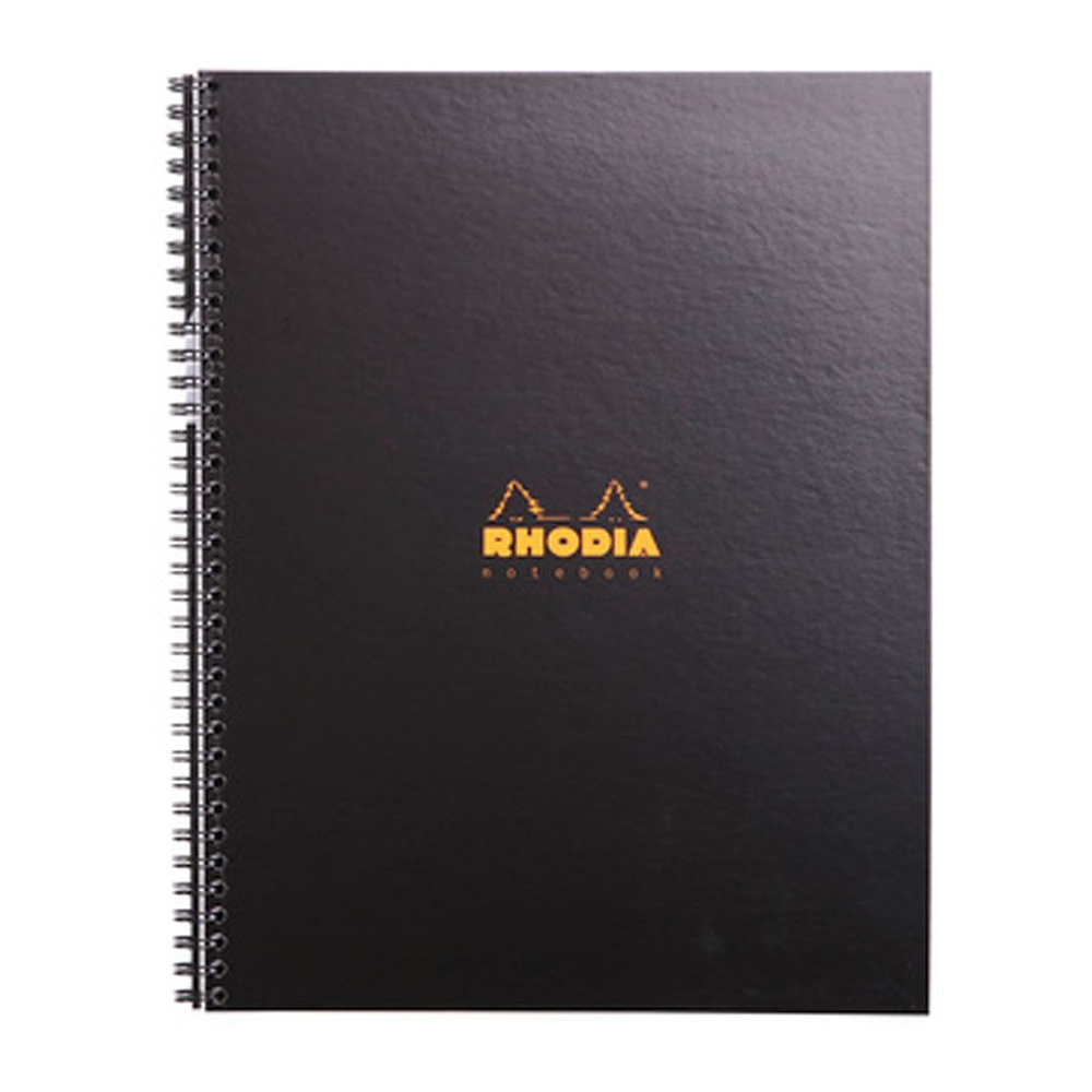 Блокнот "Rhodia", А4+, 80 листов, в клетку, черный