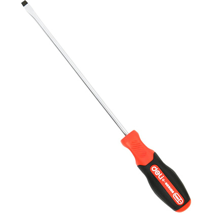 Отвертка Deli RS EDL3449, SL6x150 мм., черный, красный