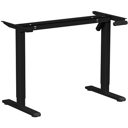 Стол с электроприводом WellDesk Basic 1200x675х18 черный/ясень шимо светлый (9191456+9197779) - 2