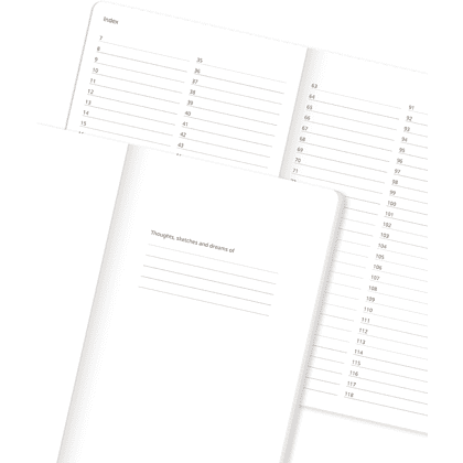 Блокнот "Wool & cotton", А5, 96 листов, линейка, белый - 4