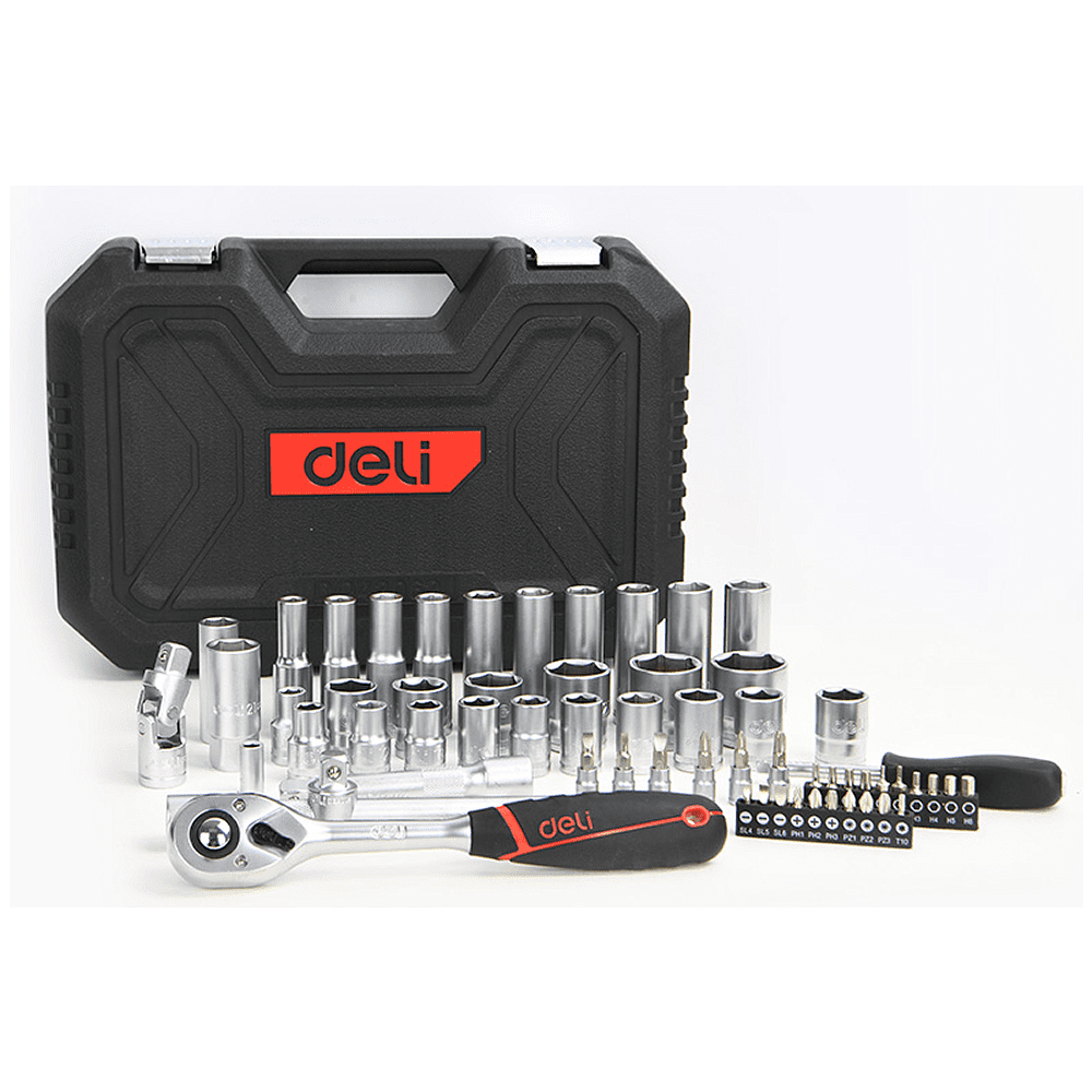 Набор инструмента 1/2" Deli RS EDQ43062, 62 шт. - 2
