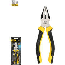 Плоскогубцы Deli YS EDL0001, 160 мм, 2-х компонентные рукоятки