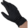 Перчатки нитриловые неопудренные одноразовые BVB, р-р XL, 100 шт./уп., черный - 4