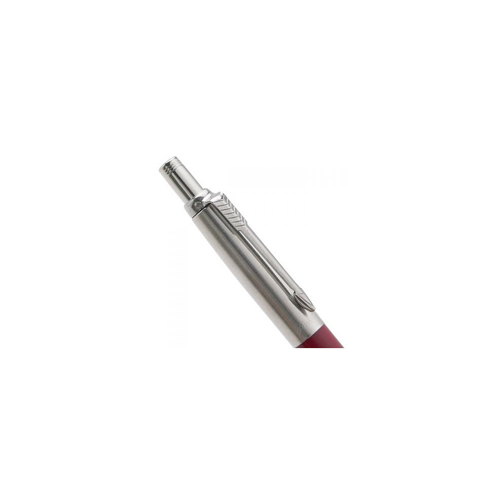 Ручка шариковая автоматическая "Parker Jotter Kensington Red CT", 0.7 мм, красный, серебристый, стерж. синий - 3