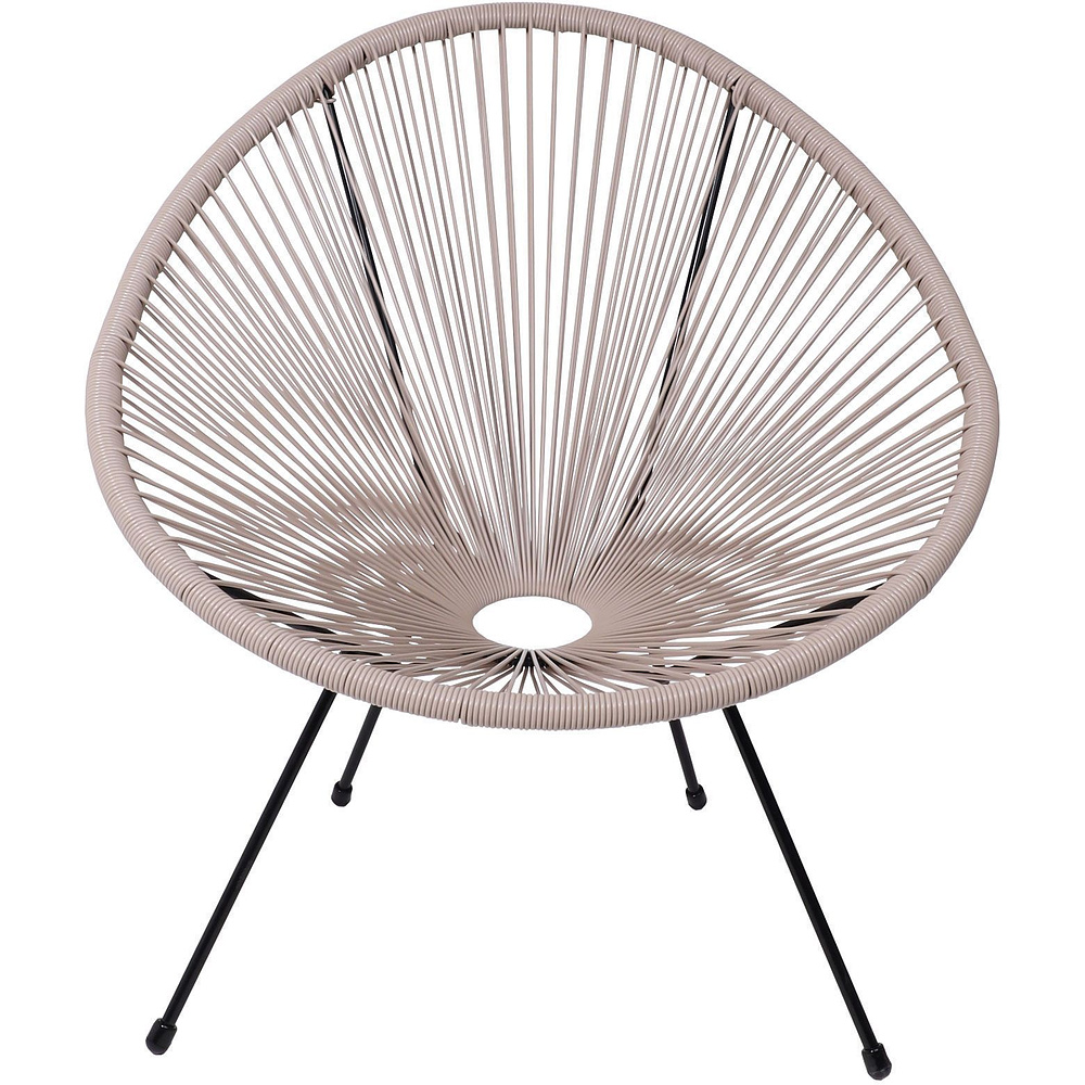 Кресло садовое AksHome RIMINI, искусственный ротанг, коричневый - 6