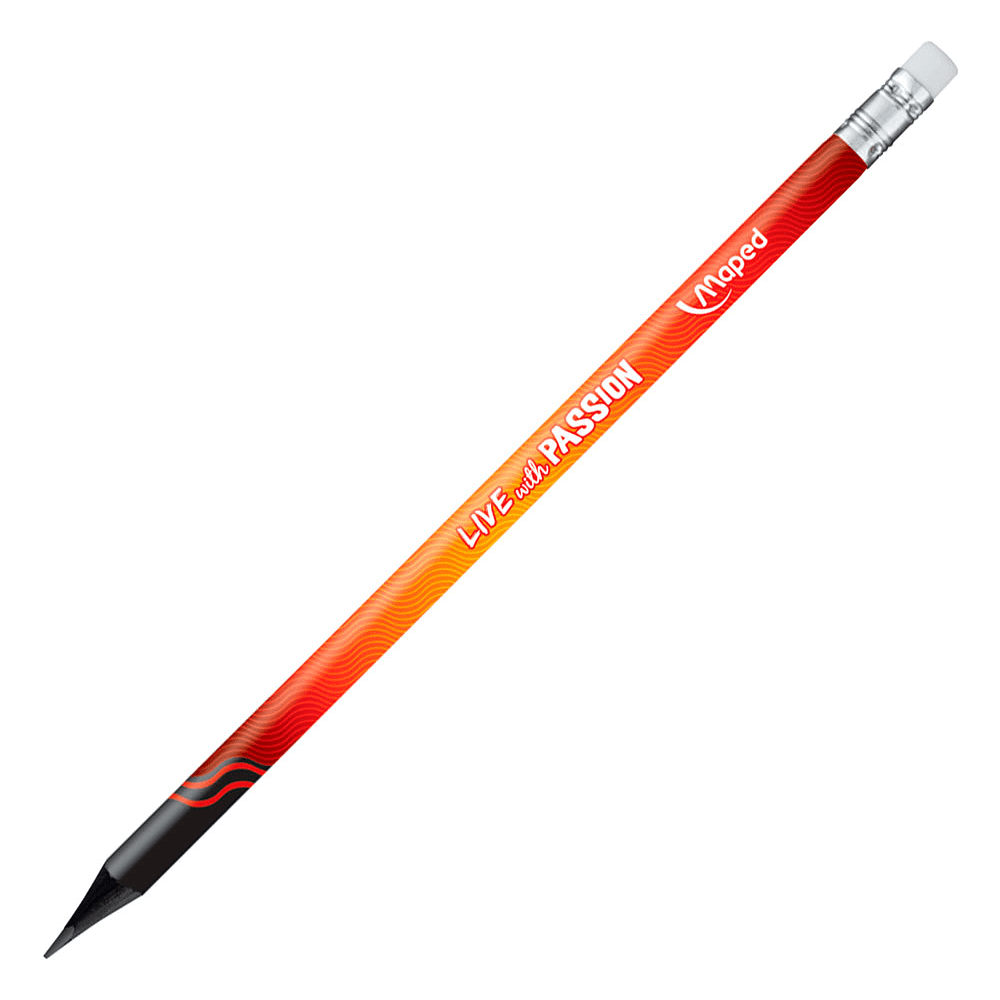 Карандаш простой Maped "Energy", HB, 2 штуки, с ластиком, ассорти - 5
