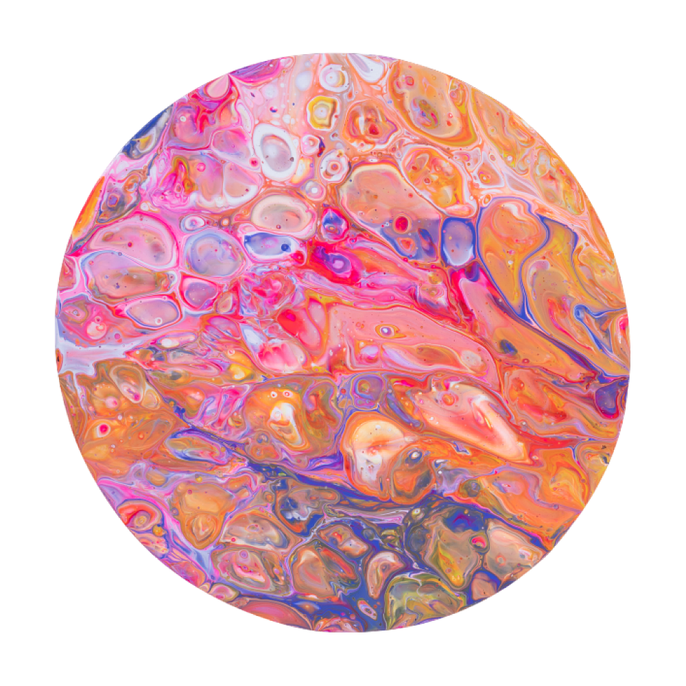 Краски акриловые для пуринга "HIMI", цвета сакуры, набор из 4 цветов, бутылки - 5