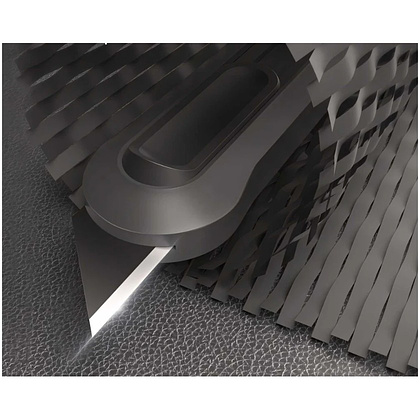 Нож строительный Deli HS HT4008C, 135x30 мм, трапеция, Soft Touch, оранжевый - 5