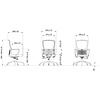 Кресло компьютерное SitZone U-069B, сетка, ткань, черный, 2 шт/упак - 5