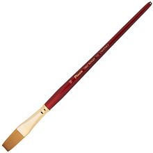 Кисть для рисования "Pinax ORO ROSSO", синтетика, плоская, удлиненная, №16