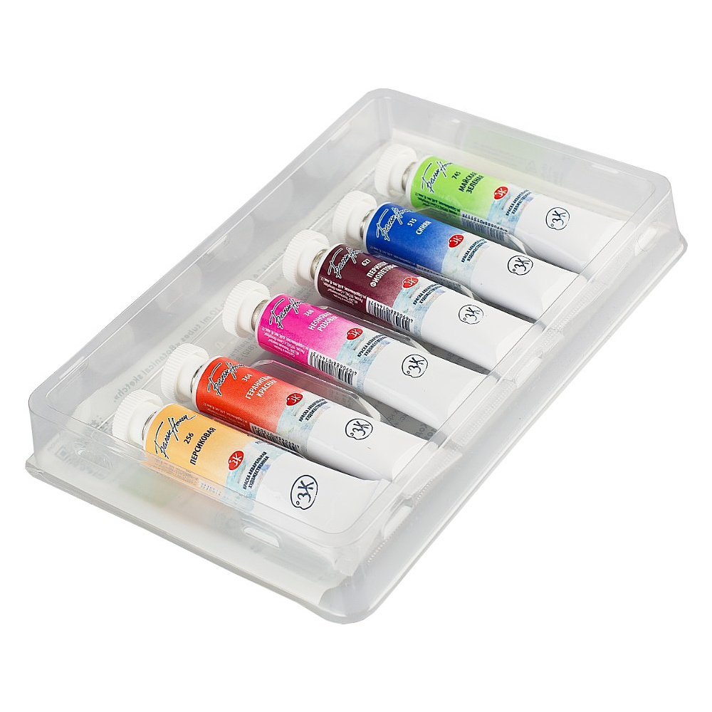 Краски акварельные "Белые ночи полночь ботанический скетч", набор 6 цветов, тубы - 6