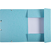 Папка на резинках "Aquarel", А4, 15 мм, картон, голубой - 3