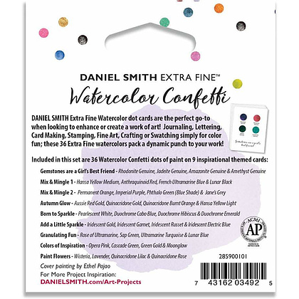 Набор цветовых карт Daniel Smith "Watercolor confetti", 36 цветов - 3
