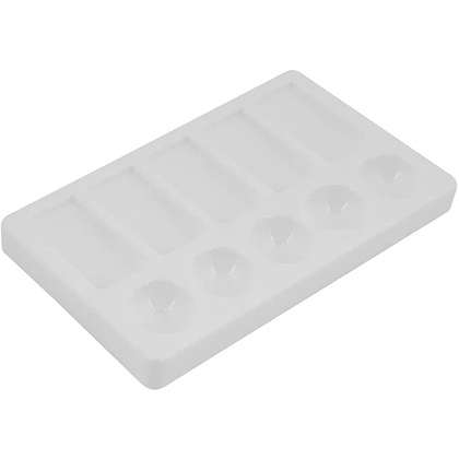 Палитра пластиковая "Сонет", прямоугольная, 10 ячеек, 19x11.5 см - 2