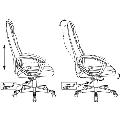 Кресло игровое "Zombie GAME 16", ткань, экокожа, пластик, черный, красный - 12