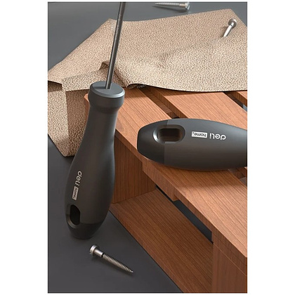 Отвертка Deli HS EHT1205, PH1х100 мм, Soft Touch, черный - 9