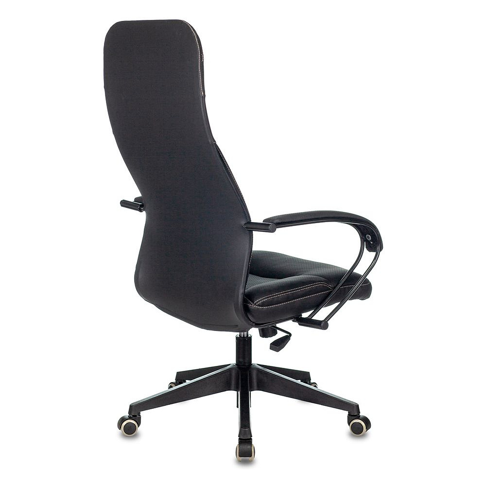 Кресло для руководителя Бюрократ CH-608/ECO, эко.кожа, пластик, черный - 4